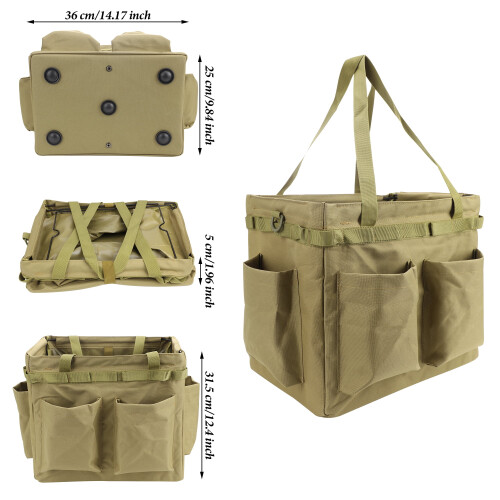 Camping Storage Tote Bag with Handle for Cookware Organizer 1