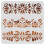 Plastic Floral Stencil Scandinavian Style 30x30cm 1