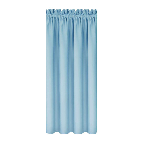 Short Blackout Window Curtain Light Blue 54x42 in Thermal
