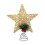 Gold Glitter 5-Pointed Star Tree Topper 10 Inch 1