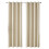 Beige Blackout Curtains 132x214cm 2 Pcs 1