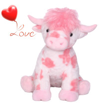Pink Highland Cow Plush Toy 10 Inch