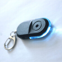 Light-Green Whistle Finder Keychain for Elderly with LED
