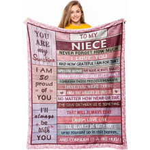 Kuscheldecke 50x60 Zoll für die Nichte zum Schulabschluss oder Geburtstag