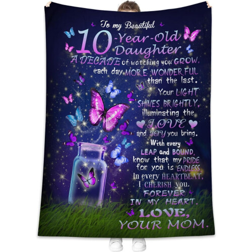Couverture d'anniversaire pour filles 152 x 203 cm
