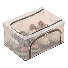 Clear Foldable Shoe Storage Box with Lid PVC Dust-Proof
