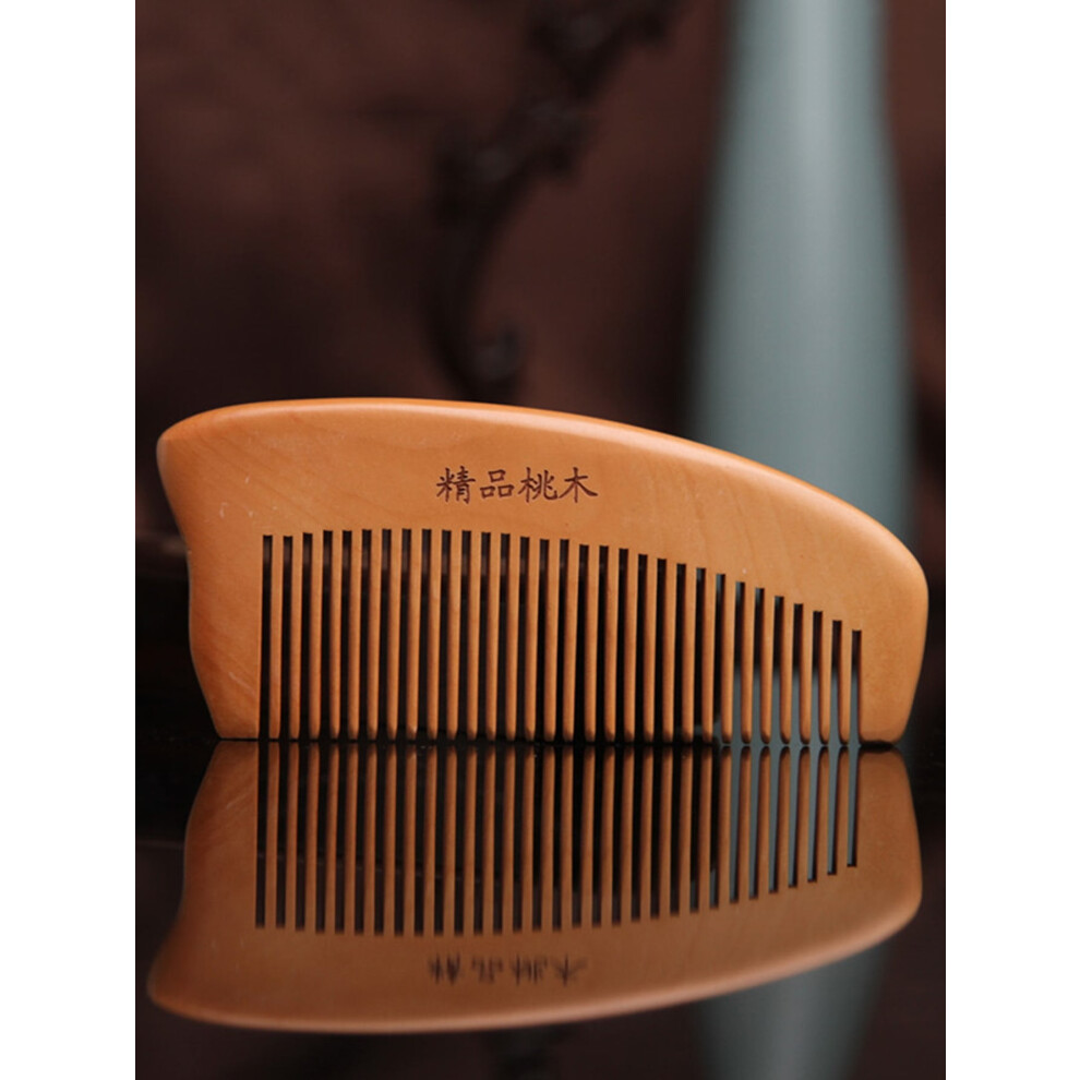 Peach Wood Comb Anti-Static for Women 1 Piece