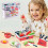 Kids Pretend Play Kitchen Set with Dishwasher and Cookware 1