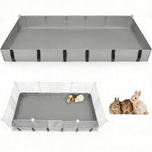 Meerschweinchenkäfigeinlage Wasserdicht Rutschfest Urinbeständig Bodendeckel für Kaninchen, Hamster, Kleine Haustiere für Den Heimgebrauch 90x60CM