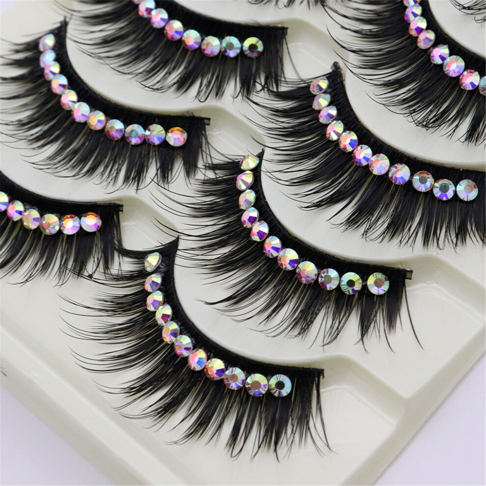 Wispy Eyelashes Reusable Thick False Lashes with