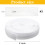 Nylon Coil Zipper White 5 Yards with 20 Sliders 7