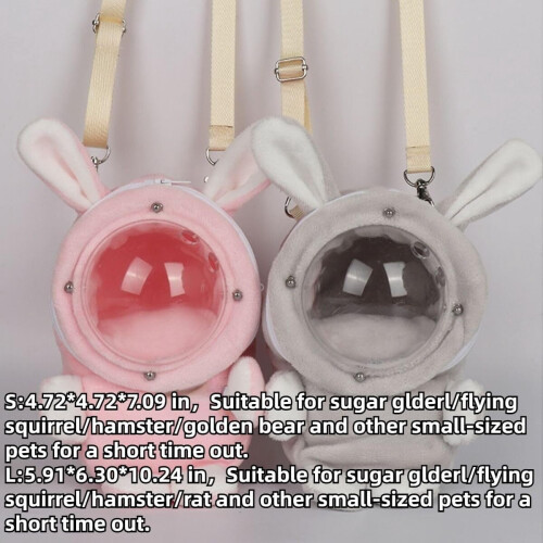 Sugar Glider Bonding Pouch Bunny-Shaped Pink Small 1