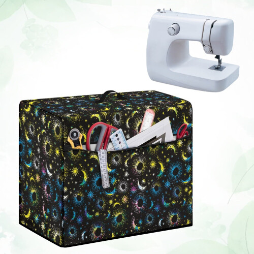Galaxy Star Sewing Machine Dust Cover with Storage Pocket 2