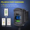 4-Gang Blue Backlit Rocker Switch Panel with PD USB Charger 2
