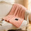 Velvet Checkered Throw Blanket 150x200 cm 4