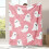 Pink Cartoon Ghost Halloween Blanket Soft Flannel Throw 1