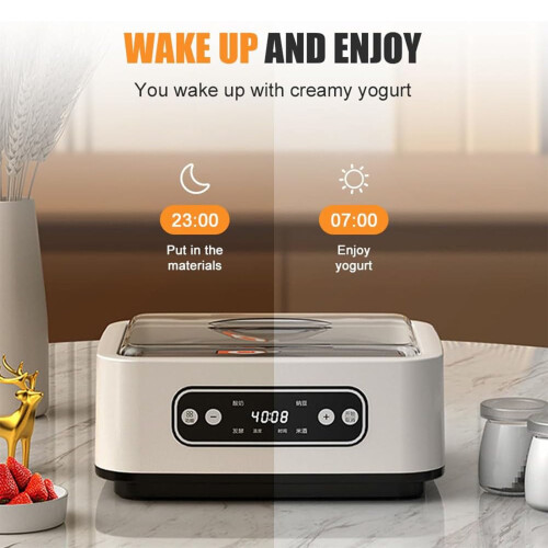 Yogurt Maker with Temperature Control and Timer 1.2L 2