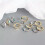 925 Sterling Silver Boho Huggie Hoop Earrings with Blue CZ 4