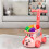 Toddler Play Kitchen Set with Veggie Cart ABS Plastic 3