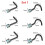 Stainless Steel Nose Studs L-Shape 6 Pcs 3
