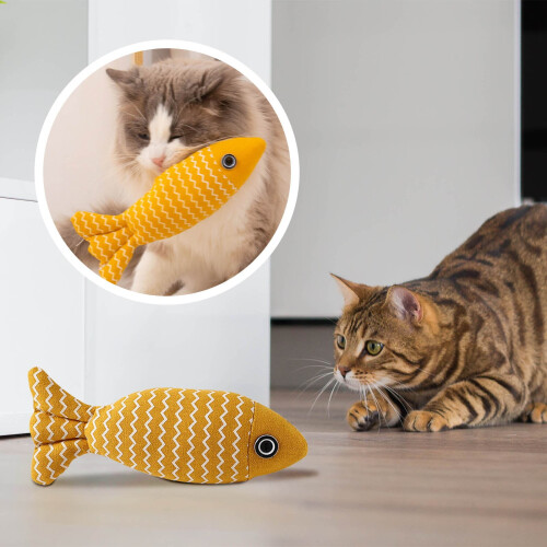 Cat Toys Fish Catnip Soft Durable Interactive Kicker Toy 1