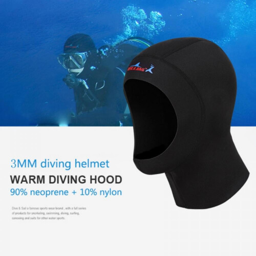 Scuba Diving Hood Wetsuit Cap Flow Vent Warm Stretchable 2