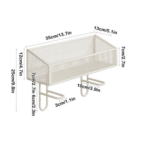 Karymi Over-Toilet Storage Shelf Iron Mesh 1 Unit 2