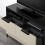 D-Handle Cabinet Pulls Black Aluminum Alloy 2-Pack 7