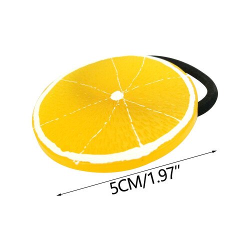 Lemon Grapefruit Hair Clips Fruit Theme 2 inches 2