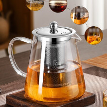 Borosilicate Glass Teapot with Stainless Steel Infuser