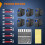 6Pcs 5-Pin Rocker Switch 20A 12V 10A 24V with Night Light 5