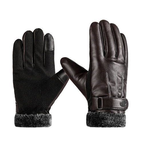 Windproof Thermal Riding Gloves Men Split Finger 1 Pair 1