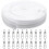 Nylon Coil Zipper White 5 Yards with 20 Sliders 8