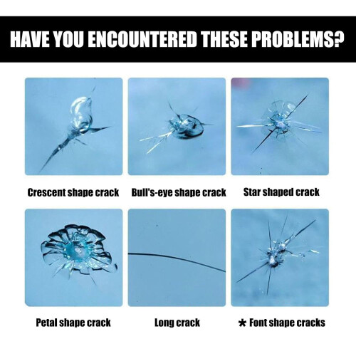 Car Windshield Crack Repair Kit for Chips and Cracks 2
