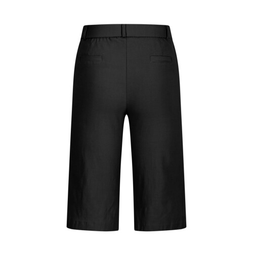 Women's Solid Elastic Twill Hiking Shorts with Pockets 1