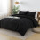 Black Boho King Comforter Set Microfiber 3-Piece 7