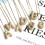 Bubble Letter Necklace 18K Gold Plated Initial Pendant 5