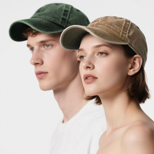 Baseball Cap Washed Cotton Adjustable Retro Dad Hat 3 Pack 1