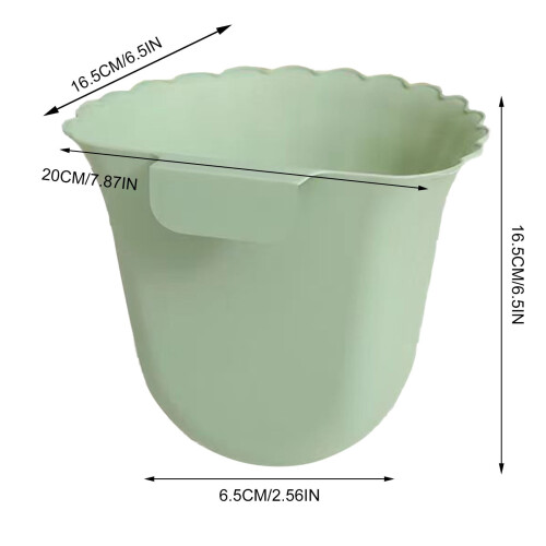 Hanging Trash Can Wall-Mounted Collapsible Plastic 1PC 1