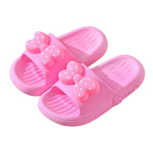 Toddler Girl Slippers Bowknot Red Size 5-5.5