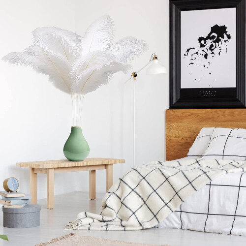 Black Natural Feathers 8-10 inch 20 pcs 1