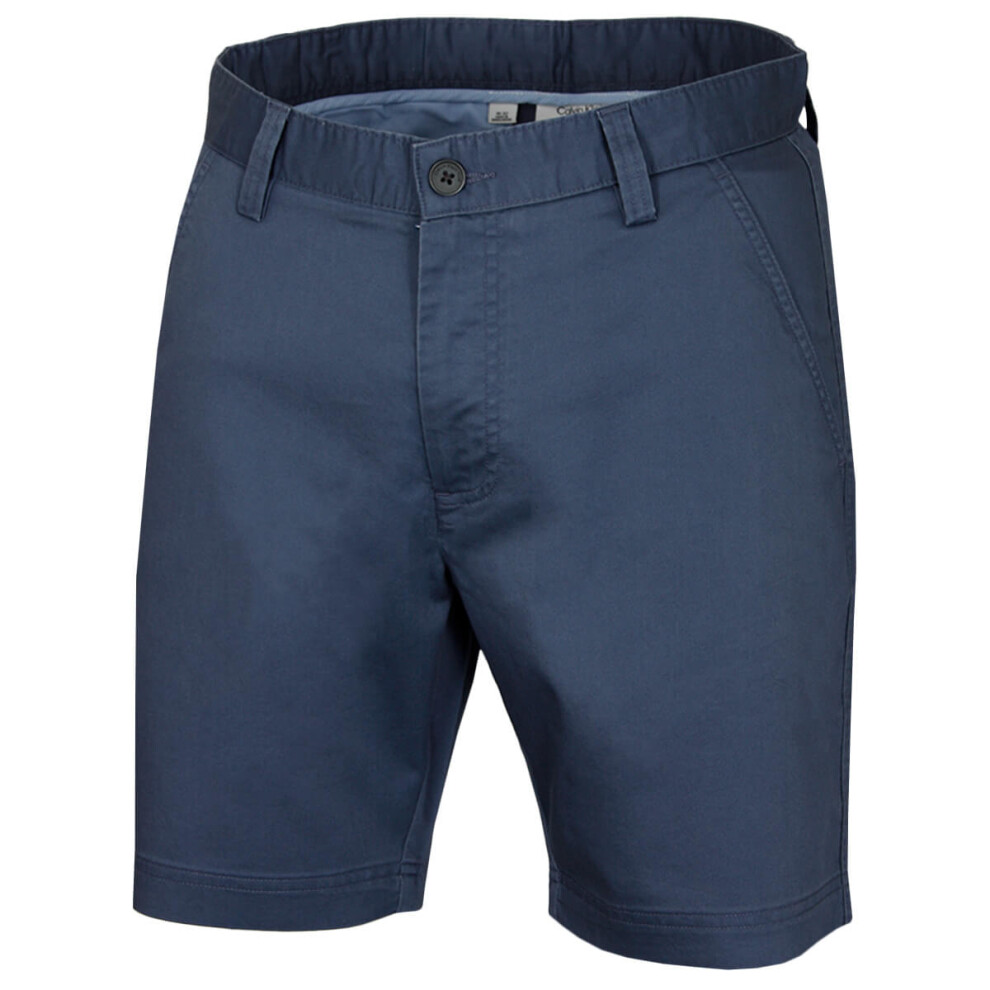Calvin Klein (40" Waist, Denim) Mens 2026 Campus Chino Lightweight Stretch Golf Shorts
