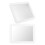 Magnetic Locker Mirror Rectangular White Plastic Glass 2 pcs 5