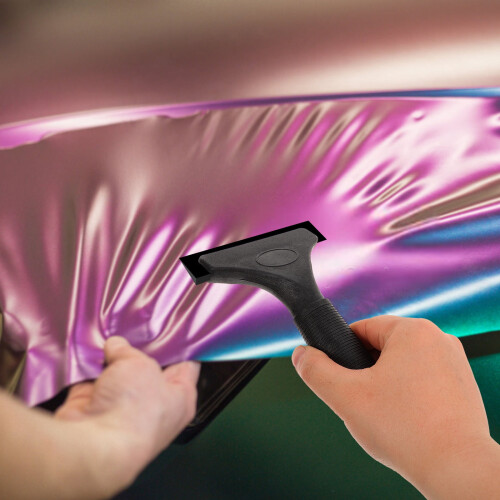 Car Window Tint Scraper with Black Plastic Handle 2