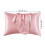 Satin Pillow Cases Standard Size 2 Pack Pink 30x20in 4