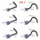 Stainless Steel Nose Studs L-Shape 6 Pcs 5