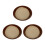 Vintage Soup Bowls Light Brown 3-Piece Set 4