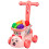 Toddler Play Kitchen Set with Veggie Cart ABS Plastic 6