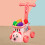 Toddler Play Kitchen Set with Veggie Cart ABS Plastic 5