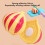Toddler Play Kitchen Set with Veggie Cart ABS Plastic 8